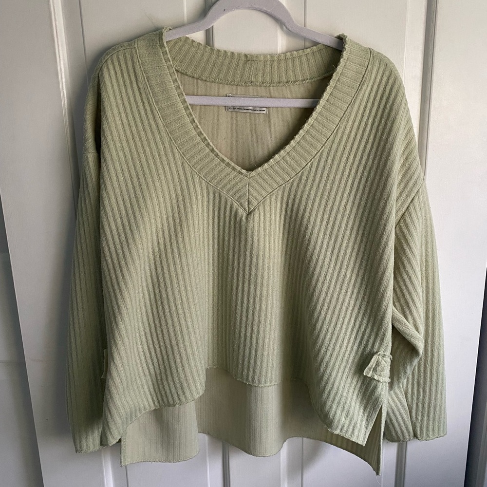 Urban outfitters V-Neck Ribbed Top